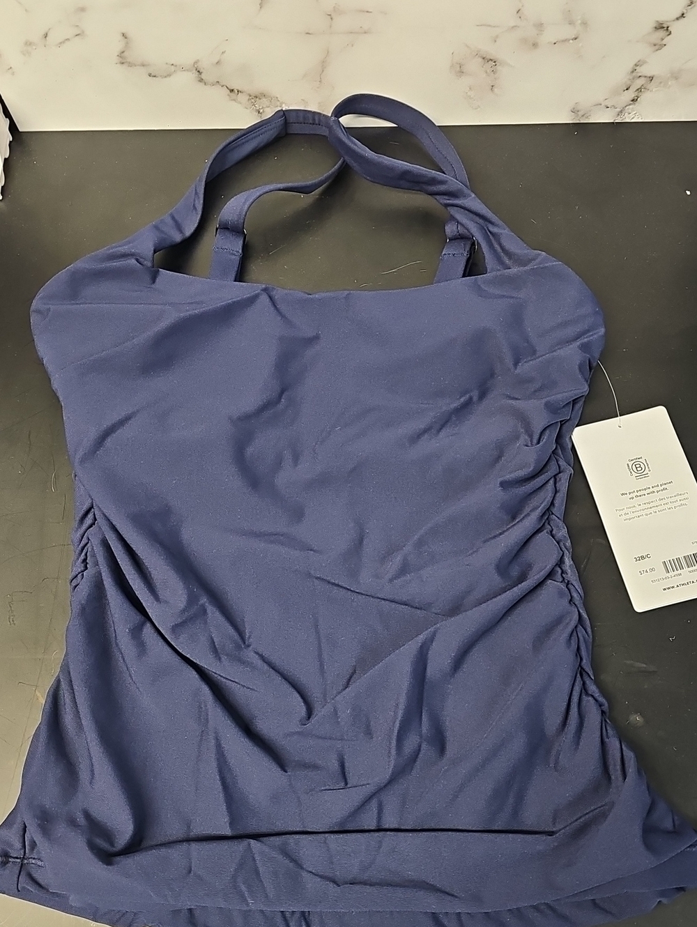 Navy Athleta Bra Cup  Tankini